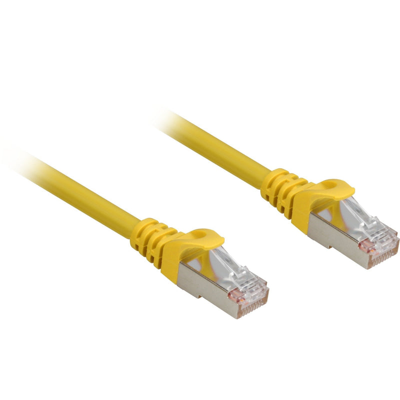 Sharkoon Network Cable RJ45 CAT.6A SFTP 0.25M Yellow