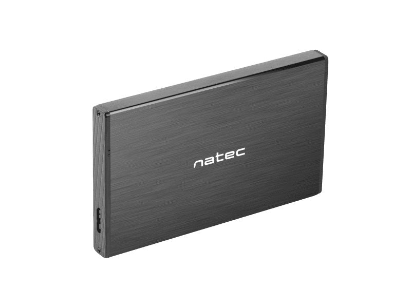 Natec HDD/SSD External Enclosure Rhino Go 2.5'' SATA - USB 3.0, Aluminium Black