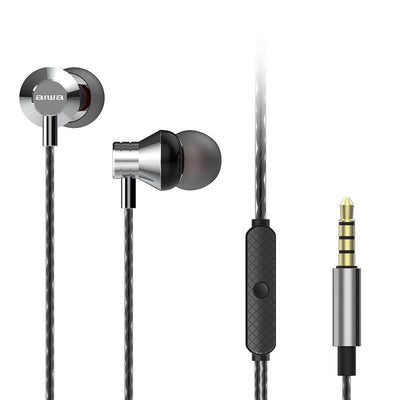 Aiwa Headphones Intrauditivos ESTM-50SL With Microphone Jack 3.5 Silver — image 1
