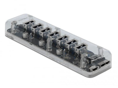 Delock Hub USB 3.0 7 Port 2XTYP-MICRO-B 7XTYP-A H Ext Trans. — image 1