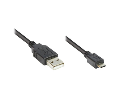 Cable Alcasa 2510-MB01 USB 1M USB 2.0 USB a Micro-usb B Black — image 1