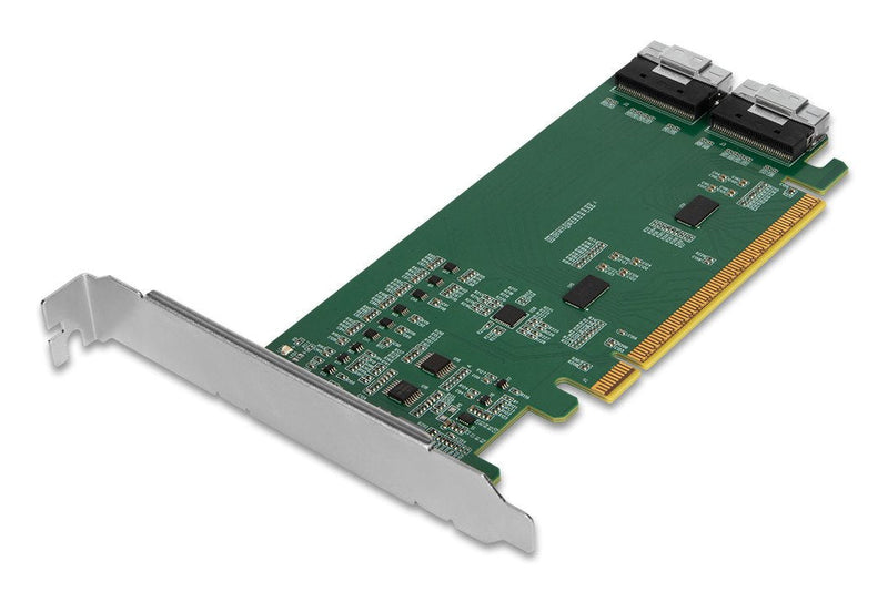 Icydock Adapter 2X Slimsas 8I To PCIE Adapter With Redriver