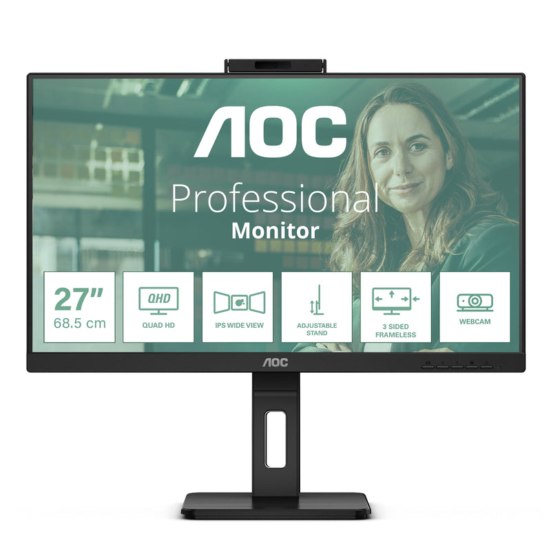 Aoc Q27P3QW 27 LCD TFT Monitor 2x HDMI DP