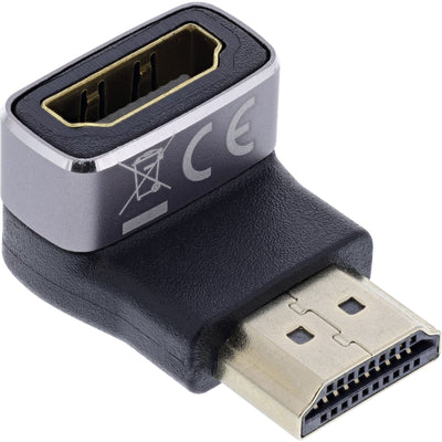 Inline® HDMI Adapter, HDMI a Plug / Socket 90° Down, 8K UHD — image 1