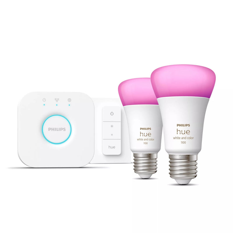Philips Puente Hue + 2X E27 9W Rgbw + Switch