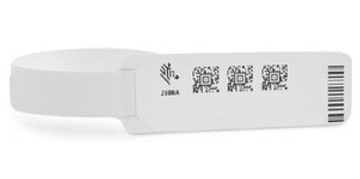 Zebra Z-band Ultrasoft White Band Hospital