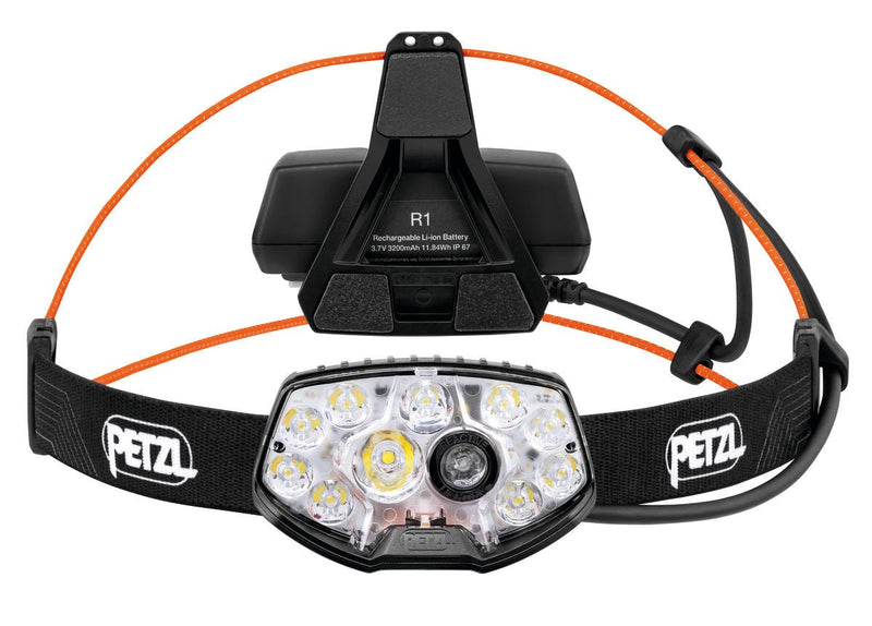 Petzl Nao Rl Black Orange Linterna With Tape Cabeza LED