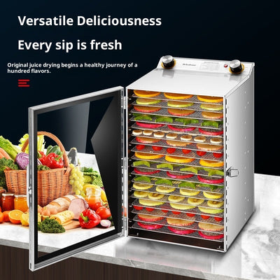 6-layer Stainless Steel Fruit Dryer, Small Household And Commercial Food Dehydrator For Vegetables And Fruits