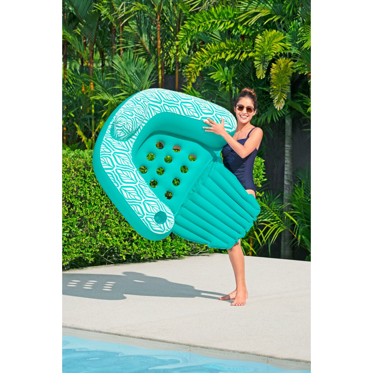 Bestway Inflatable Pool Chair Bestway Comfort Plush 145 X 120 Cm