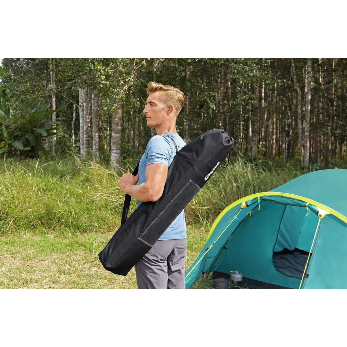 Bestway Aluminum Bed Max Weight 110 kg 190x64x42 cm Camping 68065
