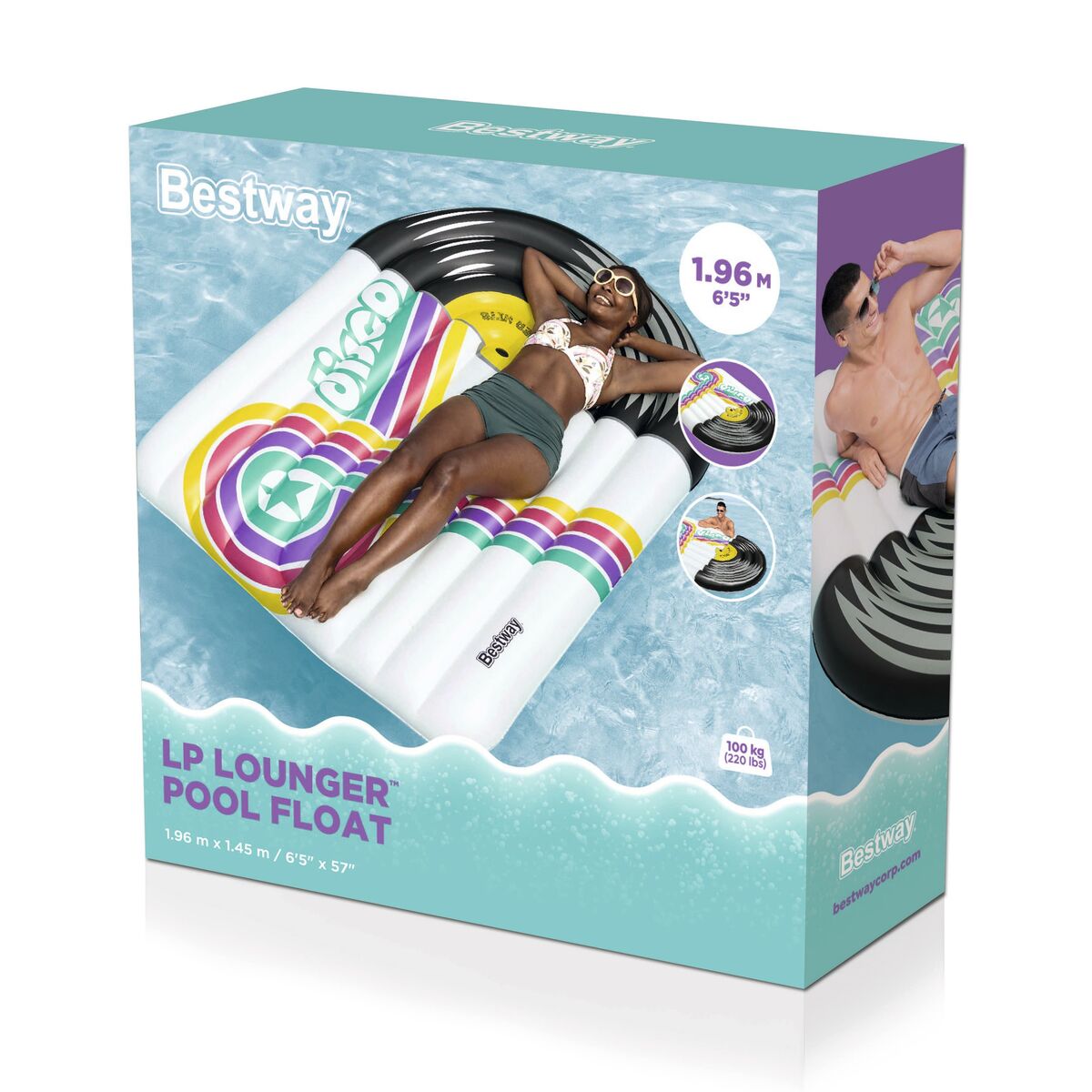 Bestway Inflatable Mattress Disco 196x145 cm Beach & Pool 43837