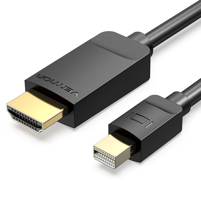 Vention Cable Converter Habbh Mini DisplayPort Male HDMI Male 2M Black