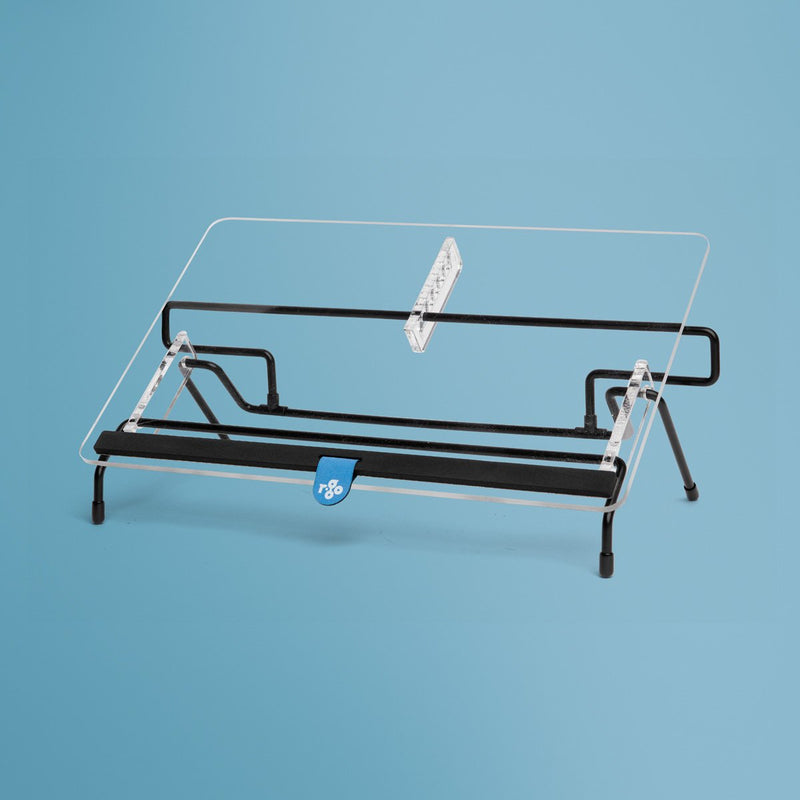 R-go Tools Flexible Documentholder Rgodofrtr Ring Binder Acrílico, Steel Transparent Black