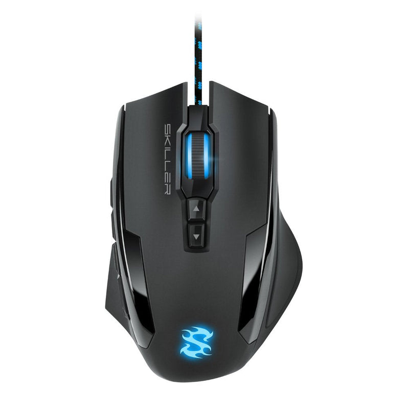 Sharkoon Mouse Gaming Skiller SGM1 USB Optico 10800 DPI Mano Derecha Black