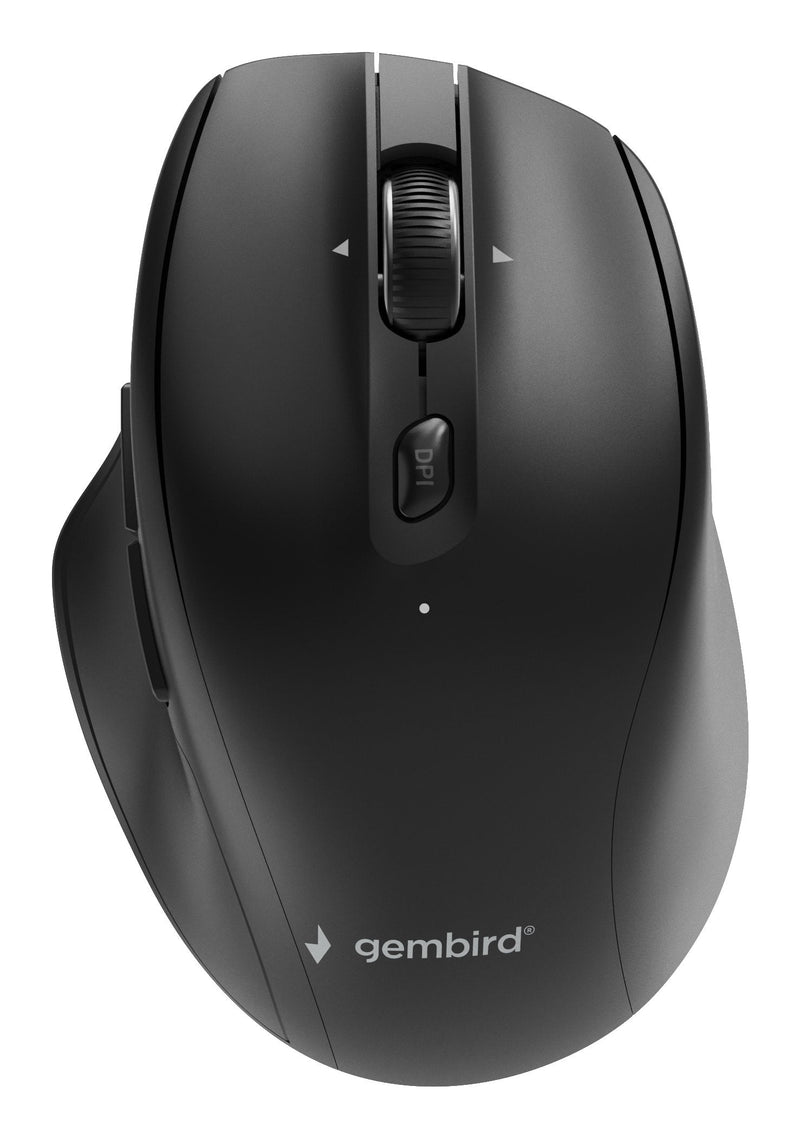 Gembird Dual-mode 6-BUTTON Wireless Mouse 2.4G + Bt Black