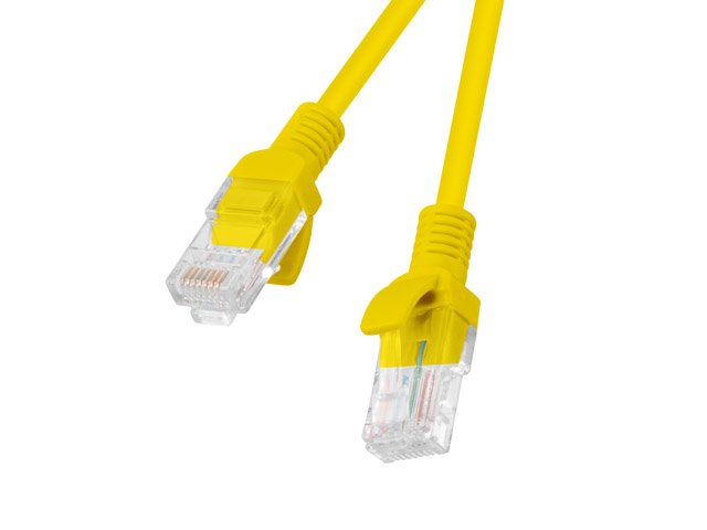 Lanberg Network Cable RJ45 UTP CAT.6 20M Yellow PCU6-10CC-2000- And
