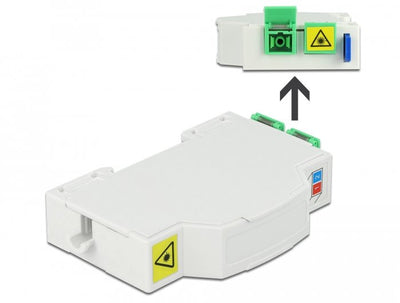 Delock Box Of Conexiones Fo Carril Din 2 X Sc Simplex Or Lc Duplex — image 1