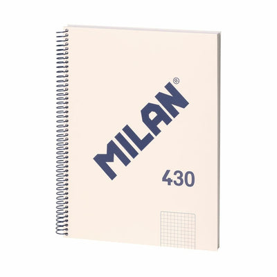Milan Notebook Espiral Formato A4 Cuadricula 5X5MM - 80 Hojas 95 Gr/M2 - Microperforado, 4 Taladros - Colour B — image 1