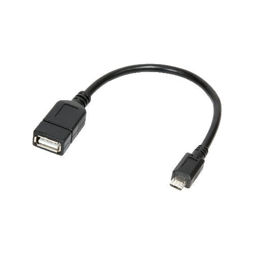 Logilink USB Cable 2.0 Otg Micro USB 0.20M Black AA0035