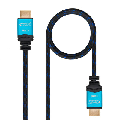 Nanocable HDMI Cable V2.0 Male a HDMI V2.0 Male 1M - 4K@60HZ 18Gbps - High Speed - Recubierto Nylon Trenzado - — image 1
