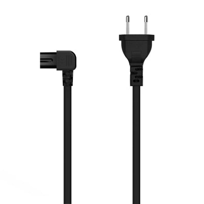 Aisens Cable Power Acodado Forma 8 - CEE7/16/M-C7/H - 1.80M - Black — image 1
