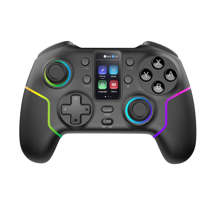 Mars Gaming Gamepad Wireless MGP-V3 Black Screen LCD / Iluminación RGB / Compatible With Switch, PC, Android,