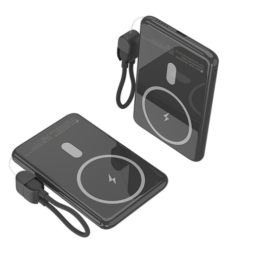 Leotec Powerbank 5000MAH LEPOWW20W5K 20W Wireless Black Includes USB Cable Type-c — image 1