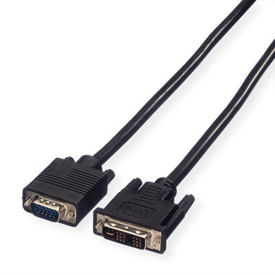 Value 11.99.5420 Adapter Cable Vídeo 2M DVI VGA (d-sub) Black — image 1
