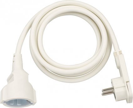 Brennenstuhl 1168980220 Cable Power White 2M Alargo — image 1
