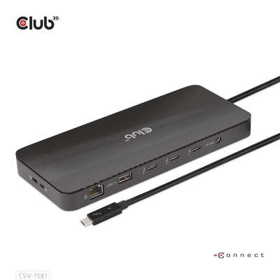 CLUB3D THUNDERBOLT4 11-IN-1 Hub 3XTHUNDERBOLT 3x USB M H Retail — image 1