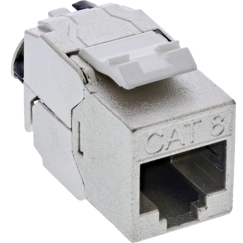 Inline 24PCS. Bulk-pack ® Keystone RJ45 Jack Slim, Snap-in, CAT.8.1, Integrated Cable Tie