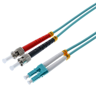 Helos Lwl Network Cable Lc/St Duplex 50/125?M OM3 Aqua 3,0M — image 1