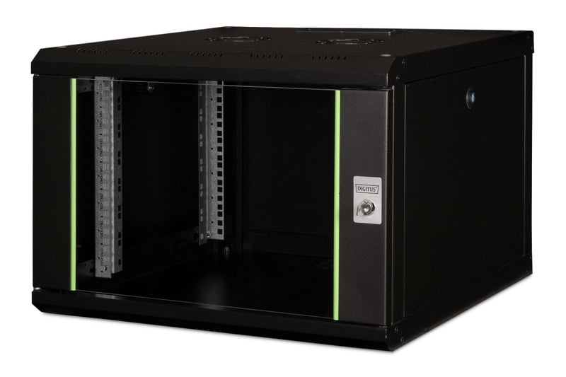 Digitus Housing Wall Serie Unique - 600 X 600MM (an. X Pr.), Cabinet It Black Bastidor Wall 7U, 100KG, Bloqueo