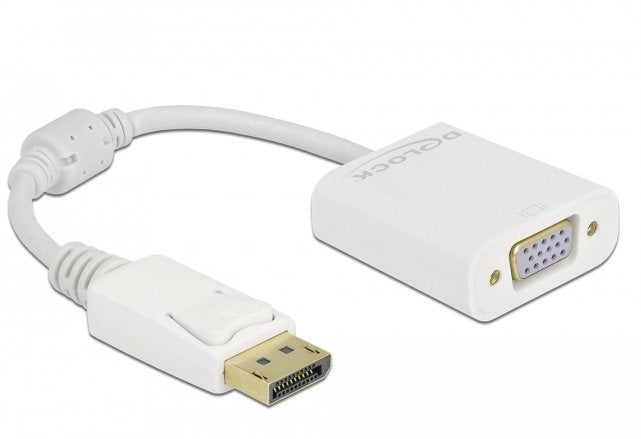 Delock Adapter DisplayPort 1.2 Male a VGA Female White