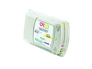 Ink Compatible Owa. HP 761 CM992A Yellow 400ML — image 1