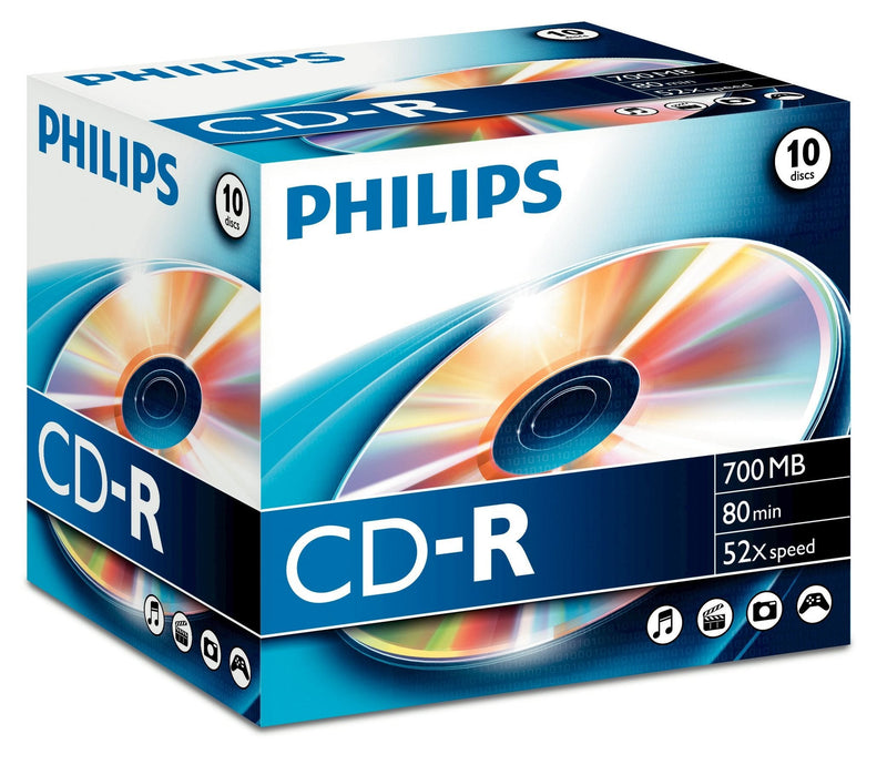 Philips Cd-r 700MB 10PCS Jewel Case 52X