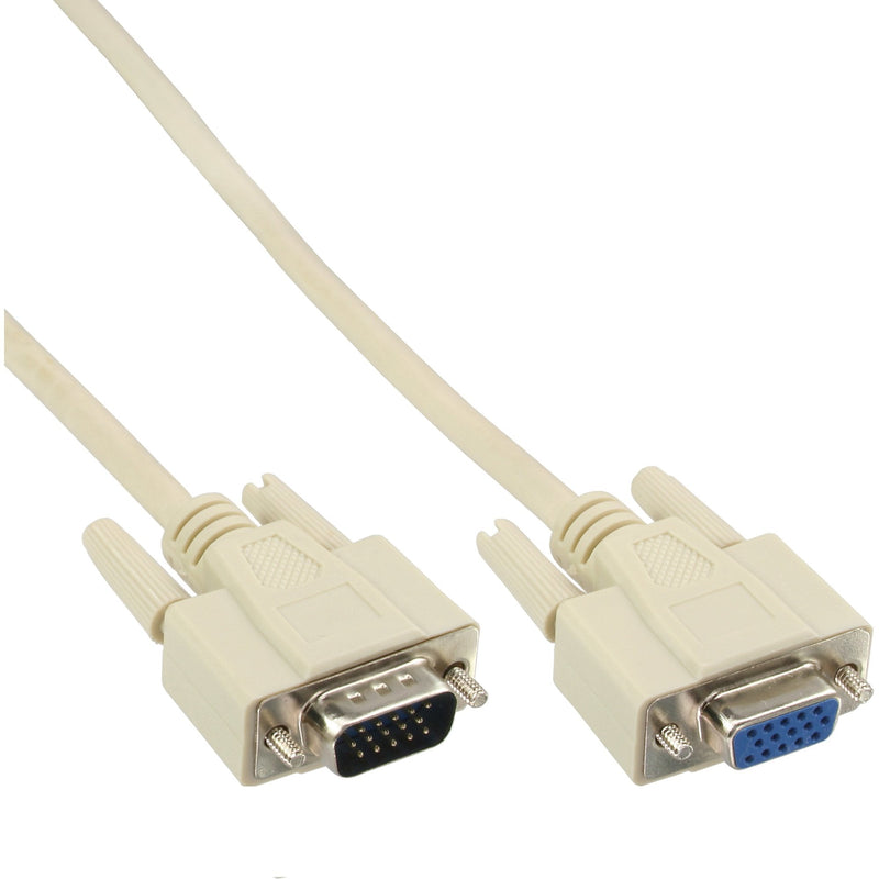 Inline Cable VGA 15HD Male a Female Grey 1M