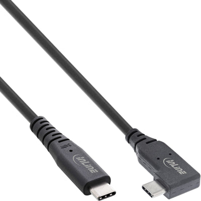 INLINEUSB4 Cable USB Type-c, One Side Angled, Pd 240W, 8K60HZ, Tpe Black, 1.5M — image 1