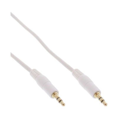Inline Cable Audio 3.5MM Stereo Male a Male White/Gold 3M — image 1