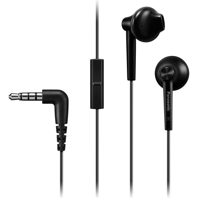 Panasonic Headphones Intrauditivos RP-TCM55 With Microphone Jack 3.5 Black