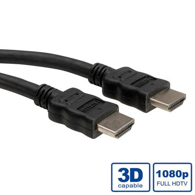 Roline HDMI High Speed Cable With Ethernet, Lsoh, Black 2M — image 1
