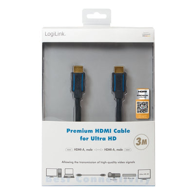 Logilink CHB005 HDMI Cable 3M HDMI Type a Standard Black — image 1