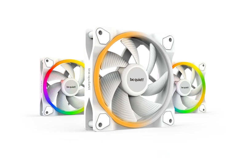 Fan 120X120 Be Quiet Light Wings White Pack 3UD 1700RPM PWM ARGB