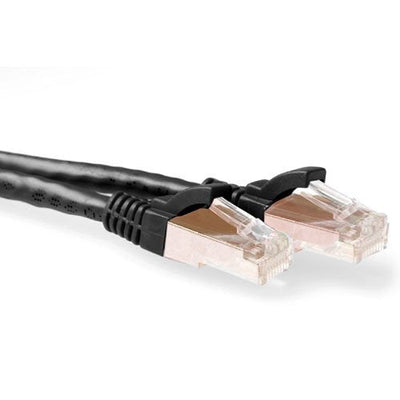 Black 25 Meter SFTP CAT.6A Patch Cable Snagless With RJ45 Connectors — image 1