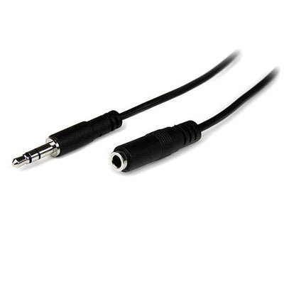 StarTech Cable Jack 3,5MM 3 Pines (alargo) M/H 1M Black MU1MMFS — image 1