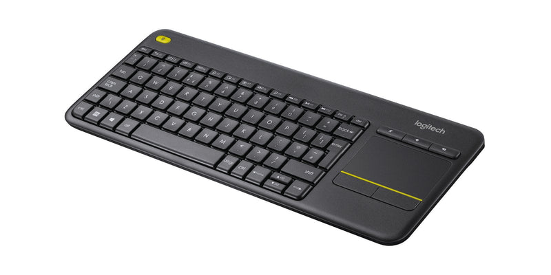 Logitech Wireless Touch Keyboard K400 Plus Keyboard With Panel Touchscreen Wireless 2.4GHZ Azerty Belga Black
