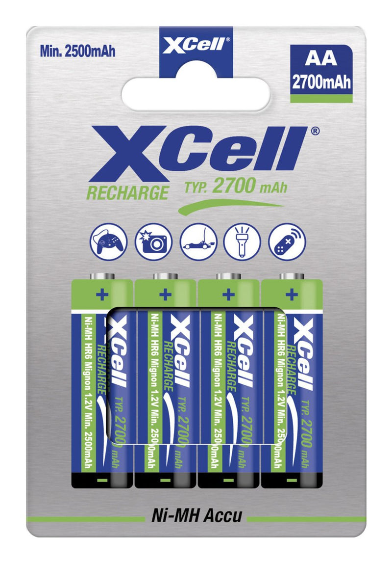Xcell Battery X2700 B4 Ni-mh Mignon Aa 1,2V 2700MAH 4ST.