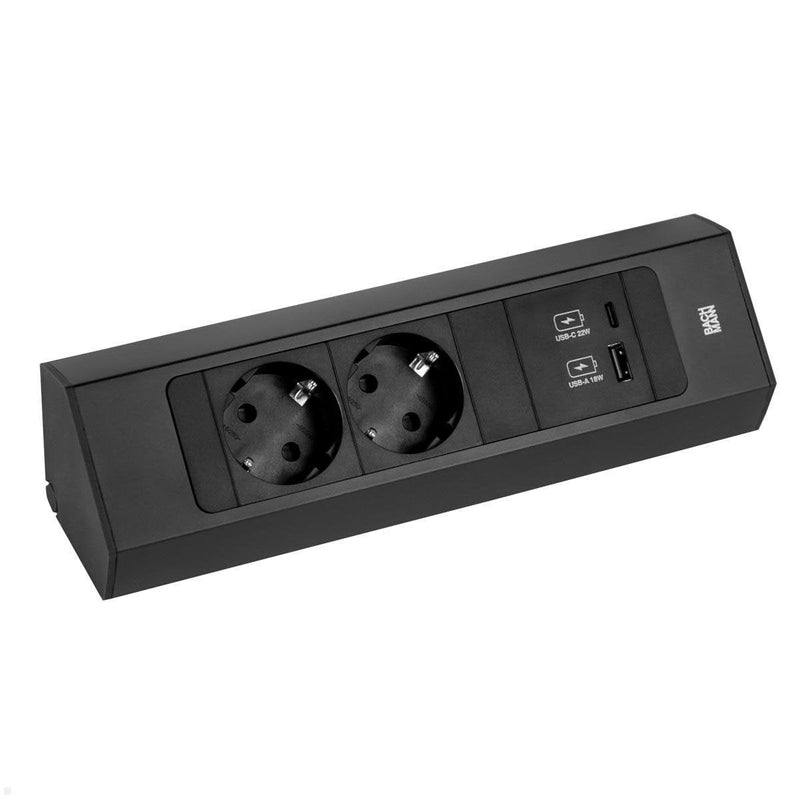 Bachmann Power Strip Casia 2 2XCEE7/3 1x USB a/C 22W 2,0M Aeh Sw