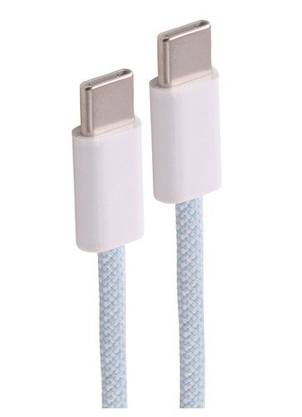 Shiverpeaks USB-C Cable Charging 2.0, 60W, Blue Textil, 1,5M