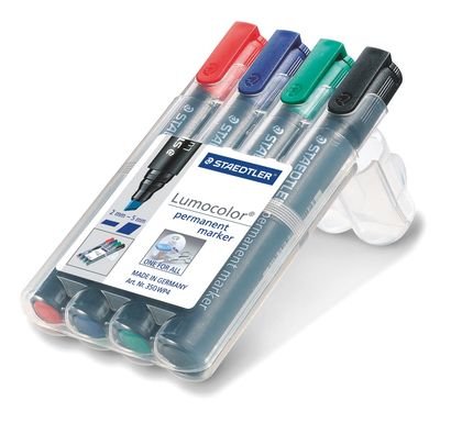 Staedtler Marker Lumocolor Permanent 4ST Box Retail